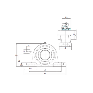 UKP217 KOYO Bearing Units #1 image