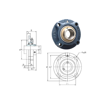 UCFC213-40 FYH Bearing Units #1 image