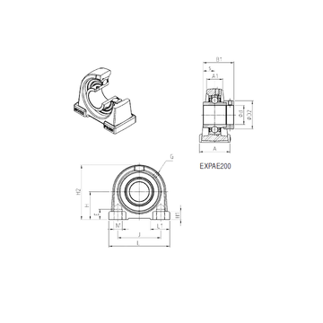 EXPAE207 SNR Bearing Units #1 image