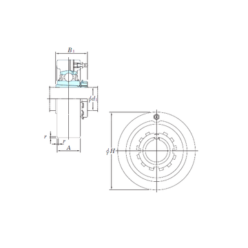 UKC311 KOYO Bearing Units #1 image