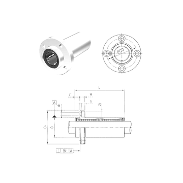 LMFP20LUU Samick Linear Bearings #1 image