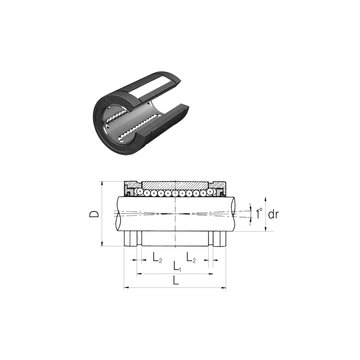 LMBS32OP Samick Linear Bearings #1 image