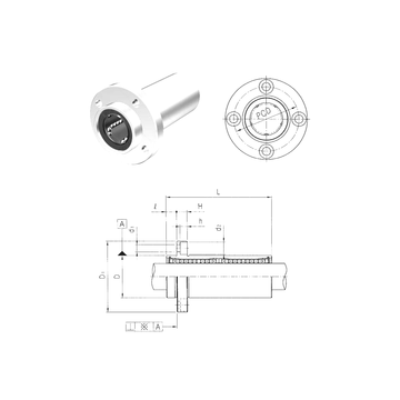 LMEFP25L Samick Linear Bearings #1 image