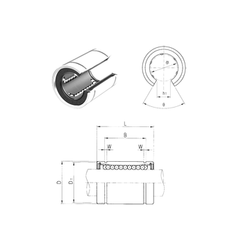 LM16UUOP Samick Linear Bearings #1 image